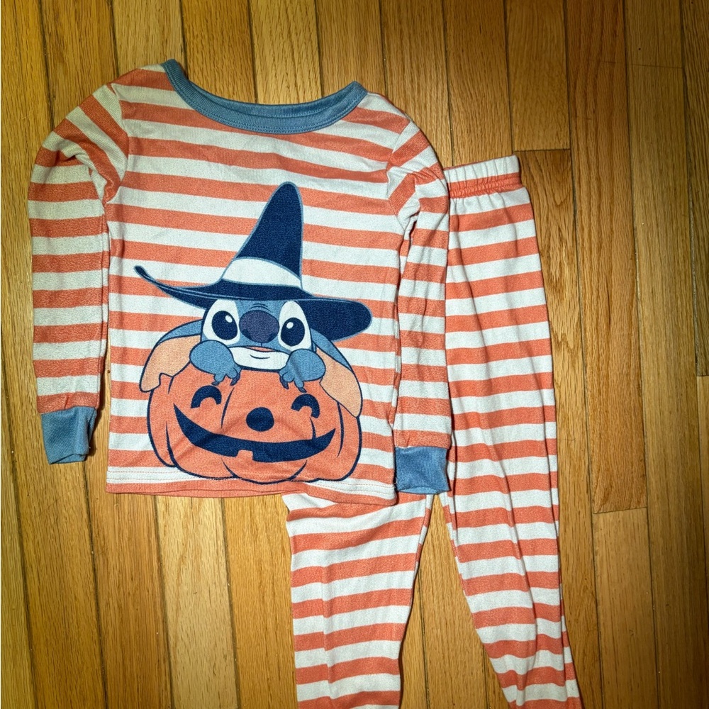 Striped Stitch Disney Halloween Pajama Set